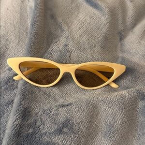 Yellow Cat-Eye Sunglasses